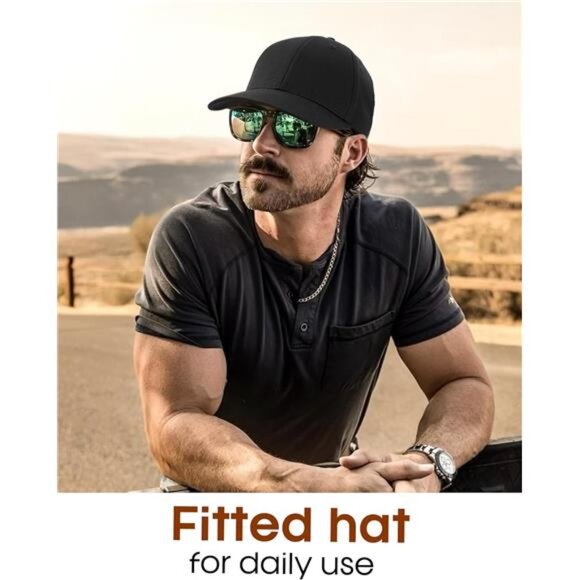 Mens Baseball Cap Adjustable Washed Cotton Golf Dad Hat Plain Classic Hats - Picture 4 of 8